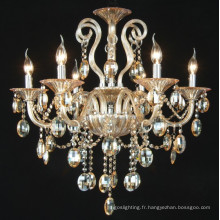 Lumières chandelier en cristal ambre (KD8005-6)